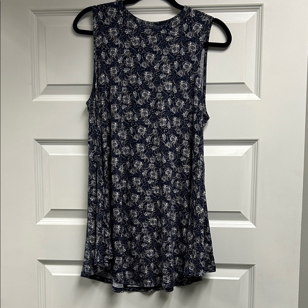 Lane Bryant Floral Sleeveless Women's Tunic Tank/Mini Dress